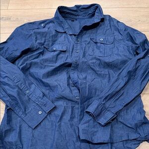 Apt. 9 Men's Casual Button Down Shirt - Blue